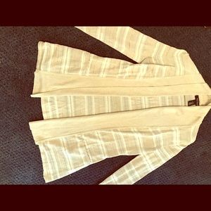 Beige and white Cardigan